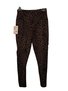Danskin Leopard Print Leggings in Brown and Black